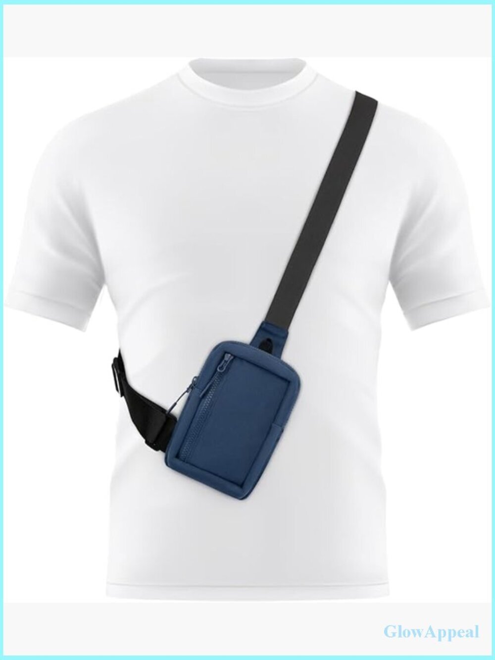 Mini Sling Bag Crossbody Travel Daypack Unisex Waterproof Nylon Shoulder Bag